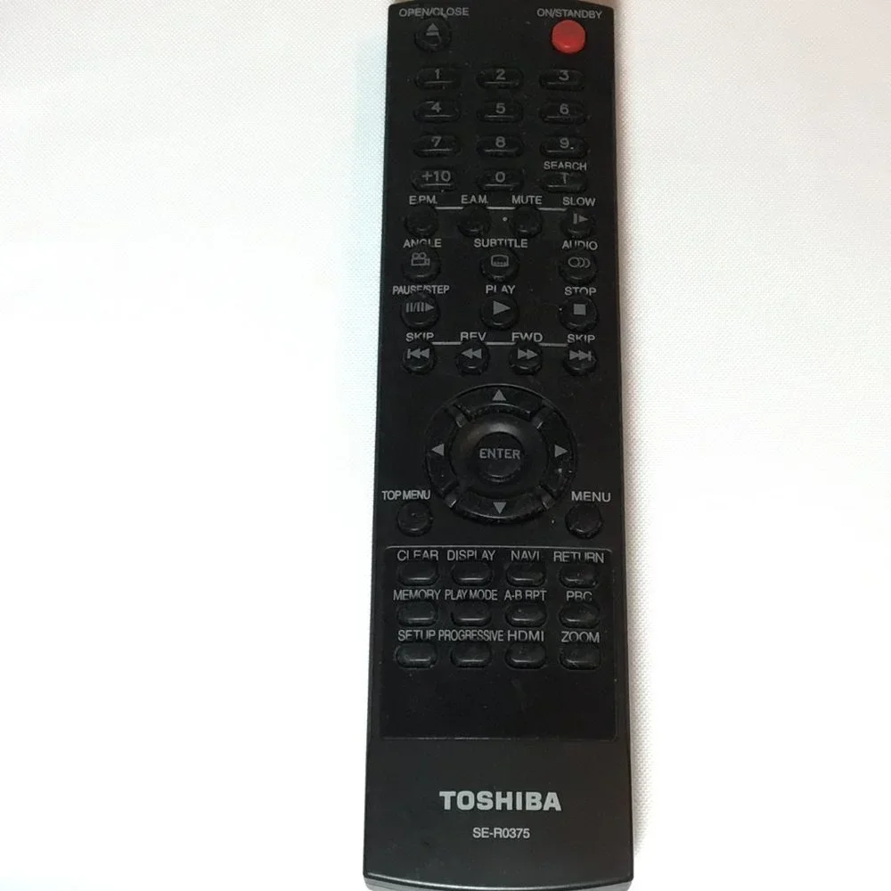 Toshiba DVD Remote Control SE-R0375 SDK1000KU SDK990KU SD7200KU SD7300KU